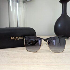 Balmain Womens Black Square Sunglasses - BL2516